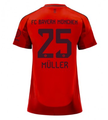 Bayern Munich Thomas Muller #25 Hjemmebanetrøje Dame 2024-25 Kort ærmer